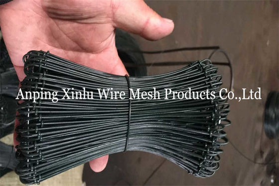 結合 双ループ リバー ワイヤー PVC コーティング Q235 BWG16 10cm 長さ ワイヤー
