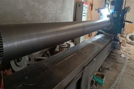 ジョンソンによって溶接されたスロットは斜めの平野と合ったVワイヤー スクリーンの管接合箇所を終える168 x 5.8mを包んだ