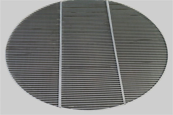 イオン交換体のための直径1250mm Xスロット0.5mm共同タイプくさびワイヤー サポート格子