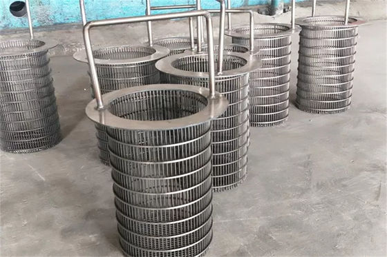 逆は同じ高さの回転式スクリーンのドラムくさびワイヤー円柱OD450 X 500mmを焼く