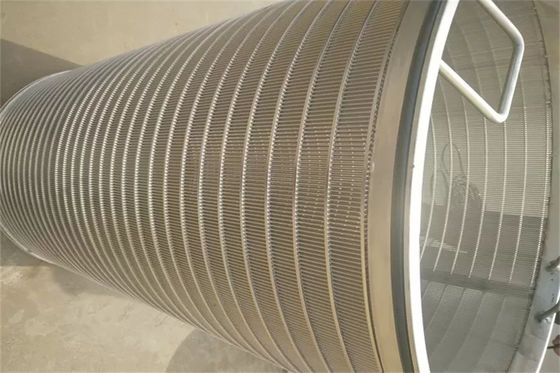 逆は同じ高さの回転式スクリーンのドラムくさびワイヤー円柱OD450 X 500mmを焼く