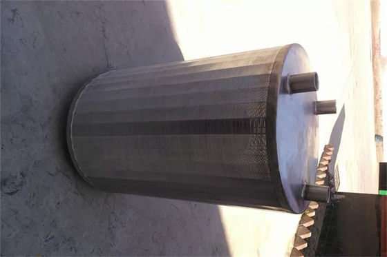 逆は同じ高さの回転式スクリーンのドラムくさびワイヤー円柱OD450 X 500mmを焼く