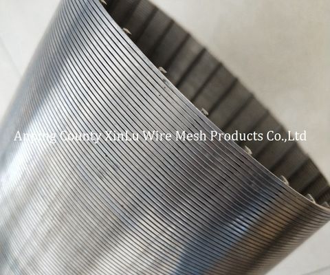 省エネのくさびワイヤーはスクリーン4mの長さフィルター評価80% 1.0mmスロットを包んだ