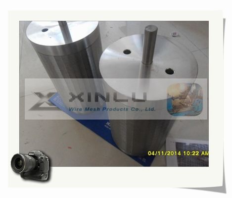 SS201 SS205ワイヤーによって包まれるスクリーンVの形のこし器オイル十分スクリーン