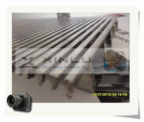 プロフィールのくさびワイヤー スクリーンのパネルはステンレス鋼1.2x2m 3x5mmを溶接した