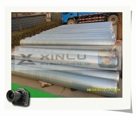 30 - 3000ミクロン フィルターくさびワイヤー スクリーンの管Vワイヤーは炭素鋼の管に電流を通した