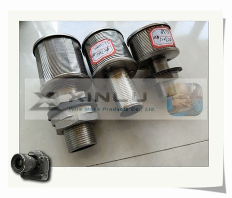 1.5トンの砂の浄水器のノズルは包んだ0.2mmスロット57mm DNをワイヤーで縛る