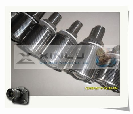 1.5トンの砂の浄水器のノズルは包んだ0.2mmスロット57mm DNをワイヤーで縛る