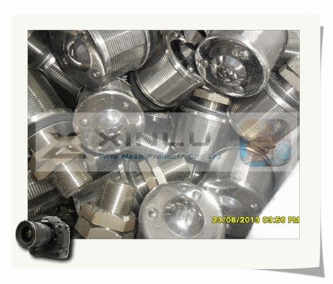 1.5トンの砂の浄水器のノズルは包んだ0.2mmスロット57mm DNをワイヤーで縛る