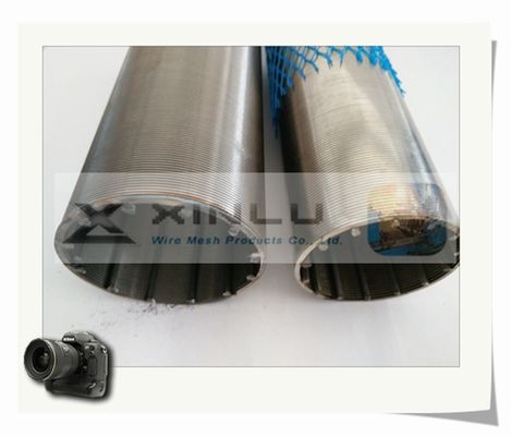 304 316Lステンレス鋼の円形の管はVワイヤー スクリーン フィルターに細長い穴をつけた