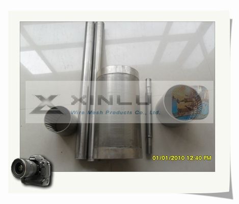 ステンレス鋼のくさびワイヤー スクリーンの管100mm ODの廃水の管6mの長さ