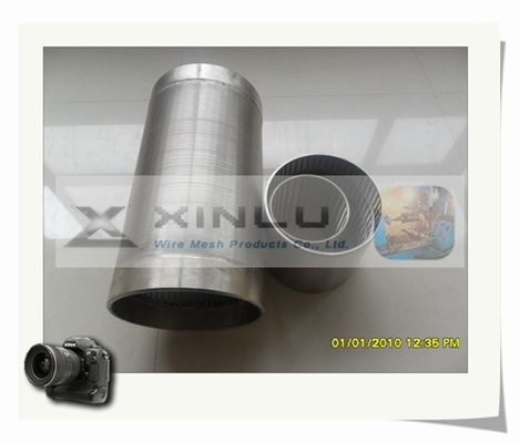 フィルター水十分スクリーンの管ワイヤーはSS304L Vの形のこし器の管を包んだ