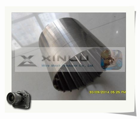 ステンレス鋼のくさびワイヤー スクリーンの管100mm ODの廃水の管6mの長さ