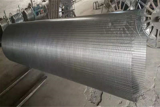磨く浄水器スクリーンの網2.8 - 6mmのくさびワイヤーこし器