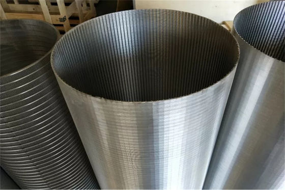 磨く浄水器スクリーンの網2.8 - 6mmのくさびワイヤーこし器