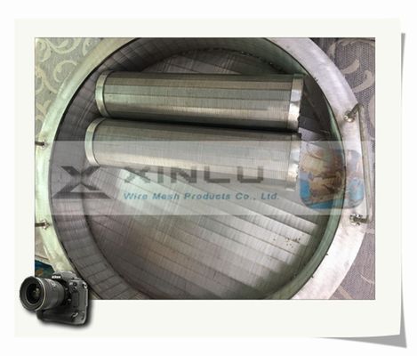 60mmの直径Vワイヤー スクリーンの管SS 316Lはワイヤー スクリーンの管をくさびで留める