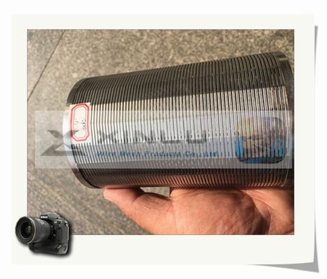 60mmの直径Vワイヤー スクリーンの管SS 316Lはワイヤー スクリーンの管をくさびで留める
