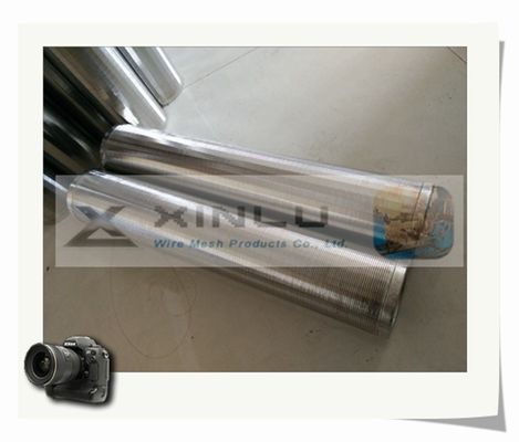 0.05mmスロットVワイヤー スクリーンは詰るくさびスクリーン フィルター6000mm長さを配管しない