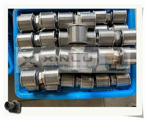 Hastelloyのくさびワイヤー浄水器はフィルター樹脂のための大きい頭部ジョンソンをノズルを通して出す