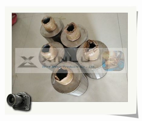 SS304浄水器はO.D 57mmのこし器のくさびワイヤー ノズルをノズルを通して出す