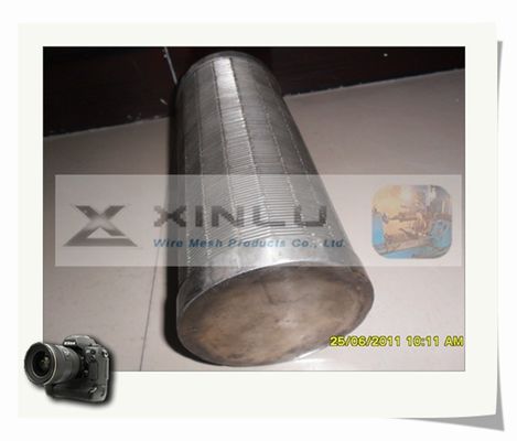 SS304浄水器はO.D 57mmのこし器のくさびワイヤー ノズルをノズルを通して出す