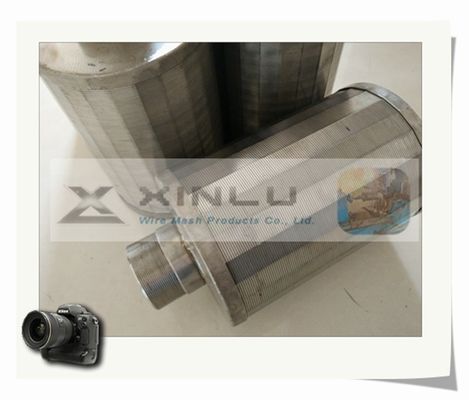 SS304浄水器はO.D 57mmのこし器のくさびワイヤー ノズルをノズルを通して出す