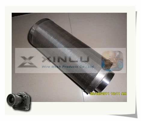 SS304浄水器はO.D 57mmのこし器のくさびワイヤー ノズルをノズルを通して出す