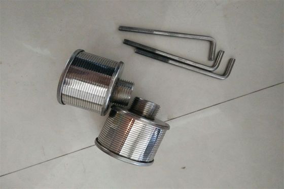 SS316Lジョンソンの浄水器は2つをDN 2-1/8」の長さのこし器のノズル ノズルを通して出す