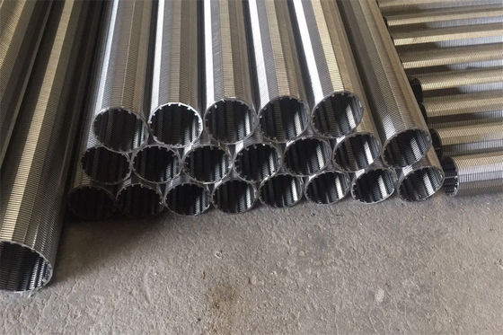 強い構造角フィルター管SS304のこし器のくさびワイヤー スクリーンの管
