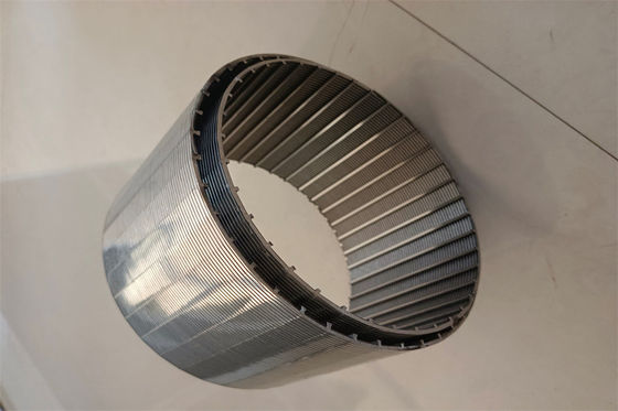 159mm 168mmのプロフィール ワイヤー スクリーンは304ステンレス鋼 ワイヤー フィルターを包んだ