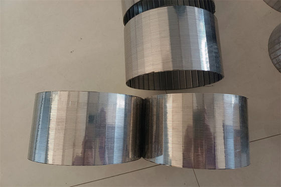 159mm 168mmのプロフィール ワイヤー スクリーンは304ステンレス鋼 ワイヤー フィルターを包んだ