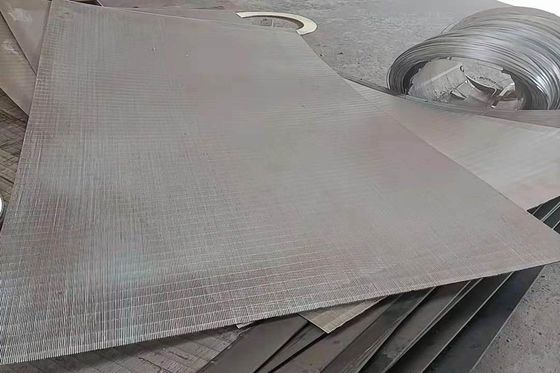 包まれた平らなくさびワイヤー スクリーンのパネル穀物乾燥のための3 - 12mmの厚さ
