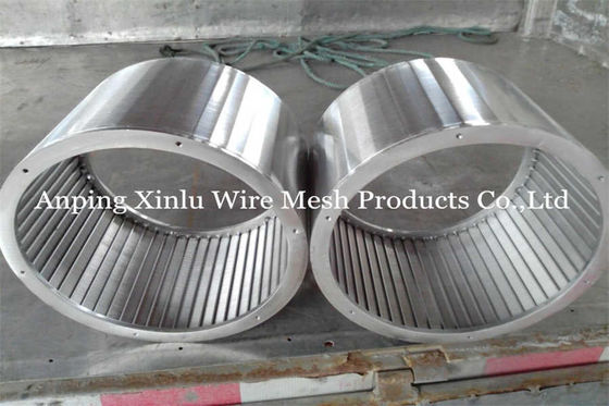 OEM Vワイヤー回転式ドラム スクリーンの管Flangの200ミクロン スロット620 x 600mm