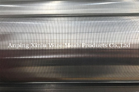 スロットStainnlessの連続的な鋼鉄304のジョンソンのくさびワイヤー スクリーンの管8&quot; X 10ft
